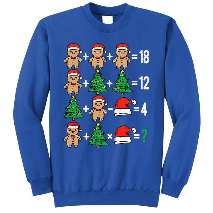 Christmas Order Of Operations Math Christmas Teacher Santa Gift Tall Sweatshirt