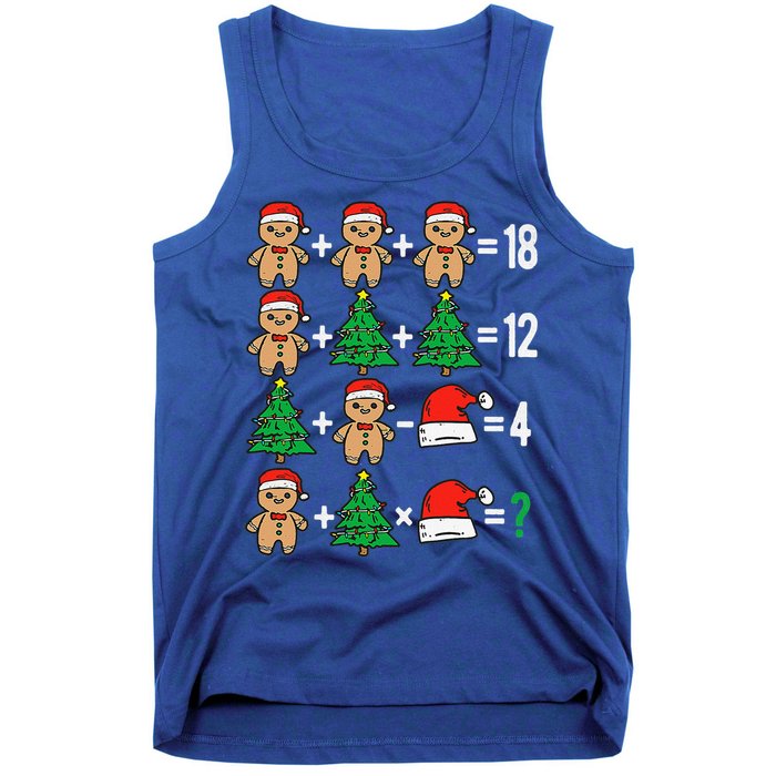 Christmas Order Of Operations Math Christmas Teacher Santa Gift Tank Top