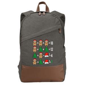 Christmas Order Of Operations Math Christmas Teacher Santa Gift Cotton Canvas Backpack