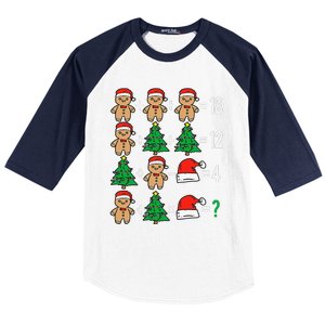 Christmas Order Of Operations Math Christmas Teacher Santa Gift Baseball Sleeve Shirt