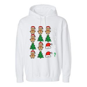 Christmas Order Of Operations Math Christmas Teacher Santa Gift Garment-Dyed Fleece Hoodie