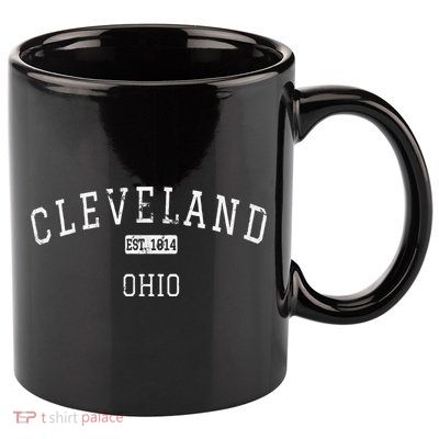 Cleveland Ohio OH Vintage 11oz C Handle Ceramic Mug