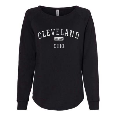 Cleveland Ohio OH Vintage Womens California Wash Sweatshirt