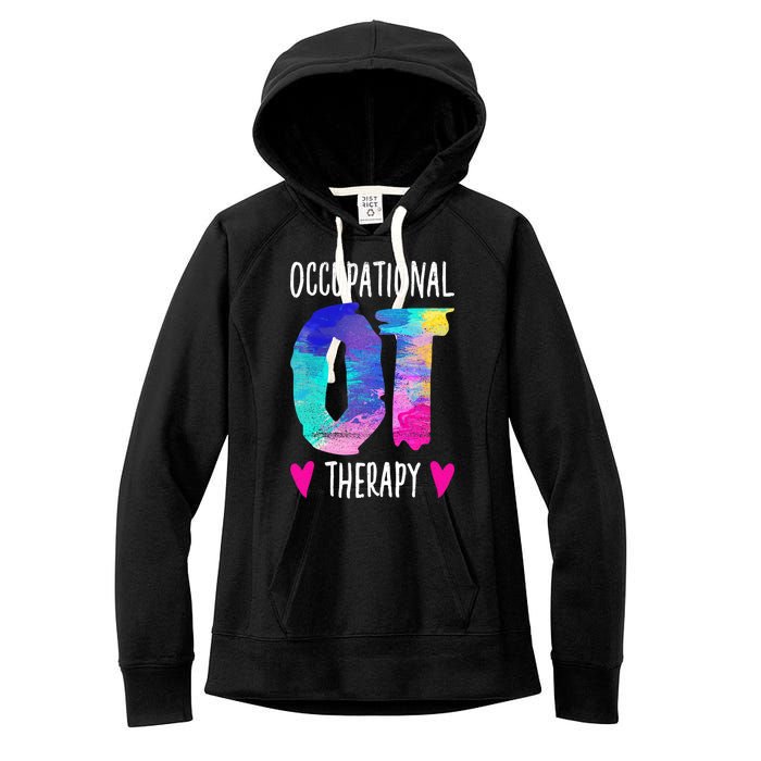 Colorful OTA Occupational Therapy Occupational Therapist Women's Fleece Hoodie