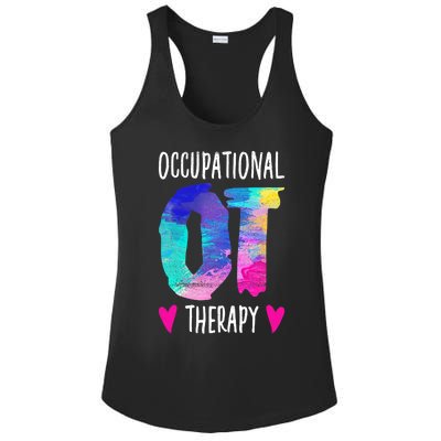 Colorful OTA Occupational Therapy Occupational Therapist Ladies PosiCharge Competitor Racerback Tank