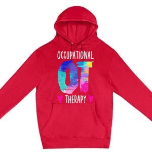 Colorful OTA Occupational Therapy Occupational Therapist Premium Pullover Hoodie