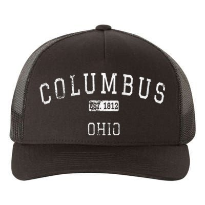 Columbus Ohio OH Vintage Yupoong Adult 5-Panel Trucker Hat