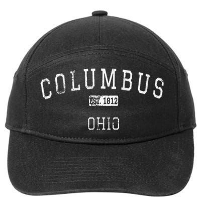 Columbus Ohio OH Vintage 7-Panel Snapback Hat