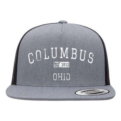 Columbus Ohio OH Vintage Flat Bill Trucker Hat