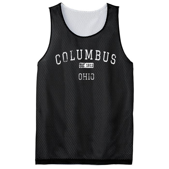 Columbus Ohio OH Vintage Mesh Reversible Basketball Jersey Tank