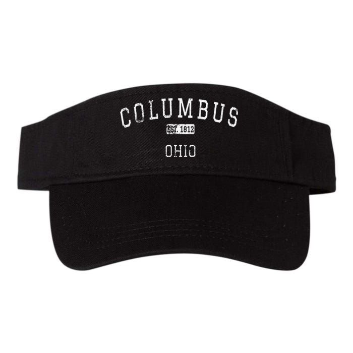 Columbus Ohio OH Vintage Valucap Bio-Washed Visor