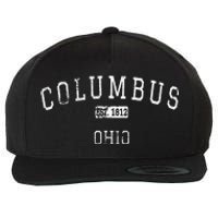 Columbus Ohio OH Vintage Wool Snapback Cap