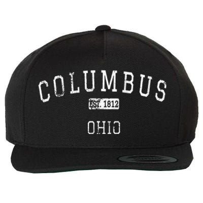 Columbus Ohio OH Vintage Wool Snapback Cap