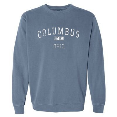 Columbus Ohio OH Vintage Garment-Dyed Sweatshirt