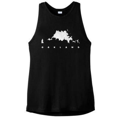 City Of Oakland California Ladies PosiCharge Tri-Blend Wicking Tank