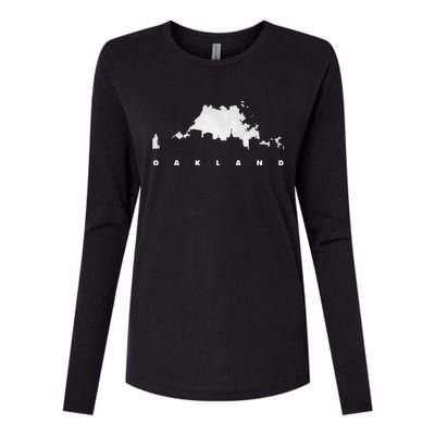 City Of Oakland California Womens Cotton Relaxed Long Sleeve T-Shirt