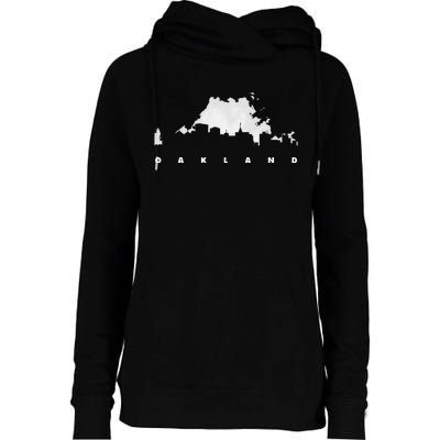 City Of Oakland California Womens Funnel Neck Pullover Hood