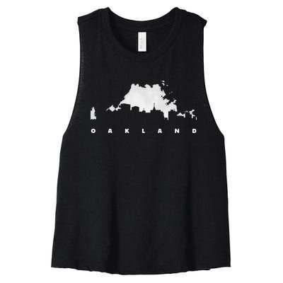 City Of Oakland California Women's Racerback Cropped Tank