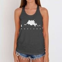 City Of Oakland California Women's Knotted Racerback Tank