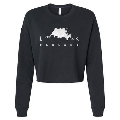 City Of Oakland California Cropped Pullover Crew