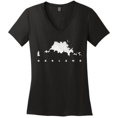 City Of Oakland California Women's V-Neck T-Shirt