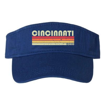 Cincinnati Oh Ohio Funny City Home Roots Gift Retro 70s 80s Gift Visor
