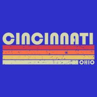 Cincinnati Oh Ohio Funny City Home Roots Gift Retro 70s 80s Gift Kids T-Shirt