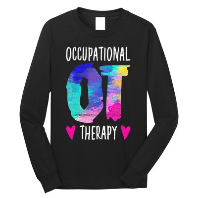 Colorful OTA Occupational Therapy Occupational Therapist Long Sleeve Shirt