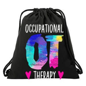 Colorful OTA Occupational Therapy Occupational Therapist Drawstring Bag