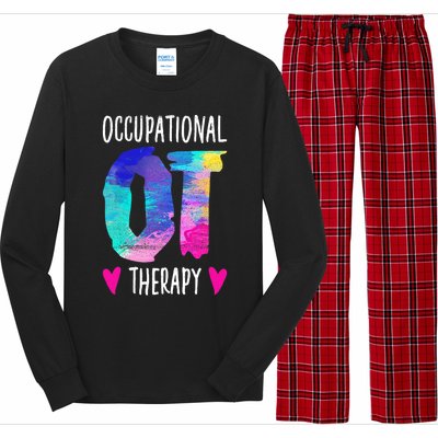 Colorful OTA Occupational Therapy Occupational Therapist Long Sleeve Pajama Set