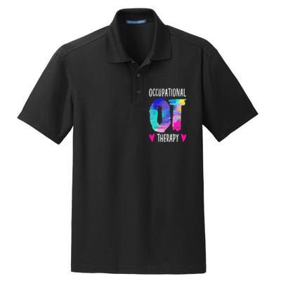 Colorful OTA Occupational Therapy Occupational Therapist Dry Zone Grid Polo