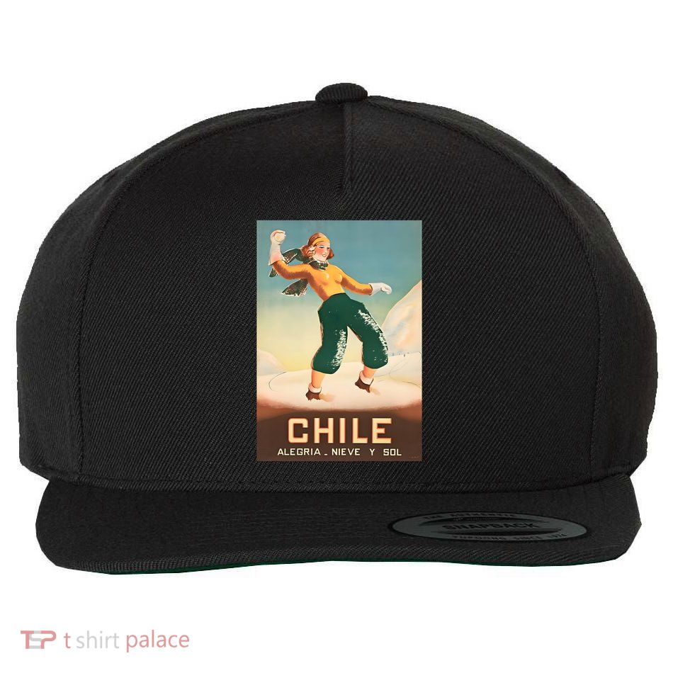 Chile Office Of Tourism Vintage 1930 Poster Wool Snapback Cap