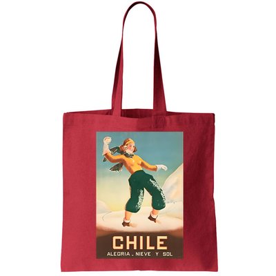 Chile Office Of Tourism Vintage 1930 Poster Bag