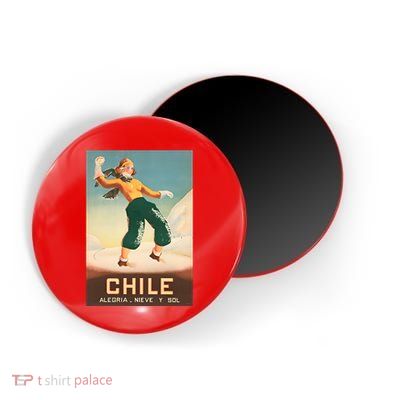 Chile Office Of Tourism Vintage 1930 Poster Magnet