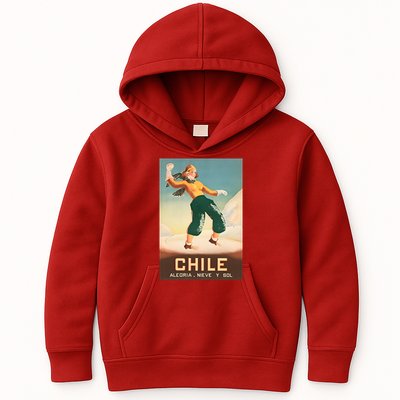 Chile Office Of Tourism Vintage 1930 Poster Kids Hoodie