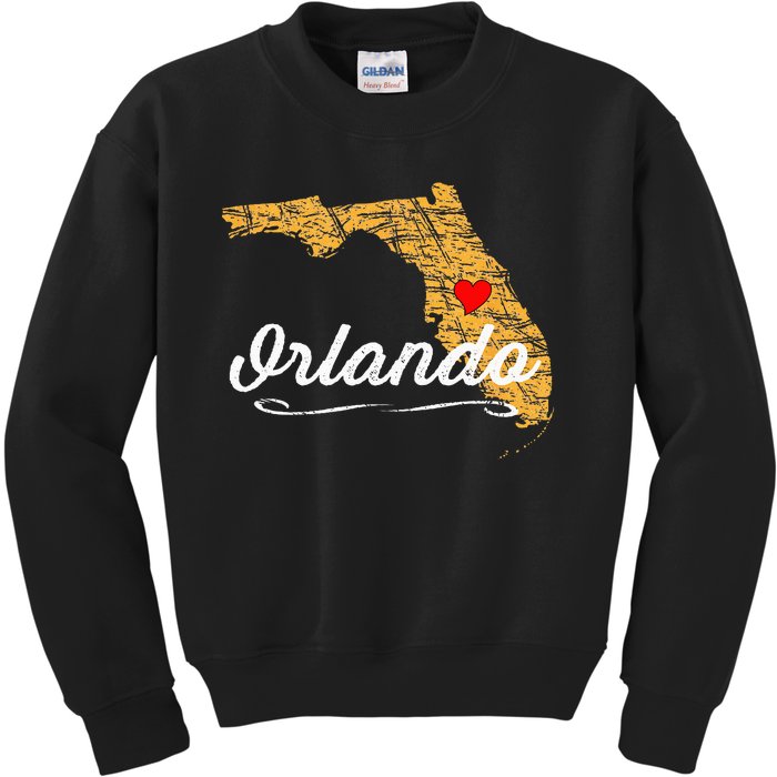 City Of ORLANDO FLORIDA Vacation Souvenir Merch Kids Sweatshirt