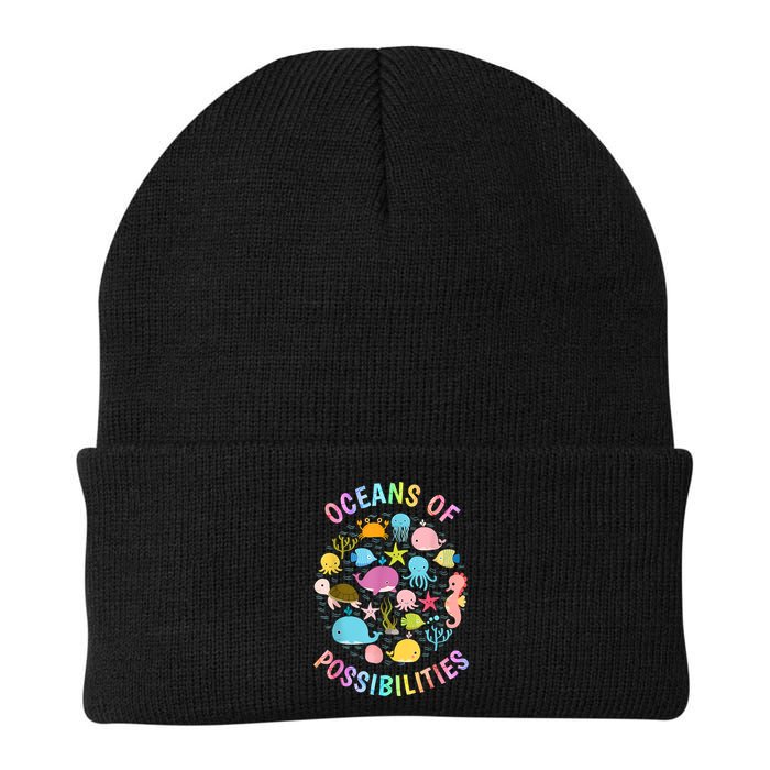 Cute Oceans Of Possibilities Summer Reading Sea Creatures Beanie