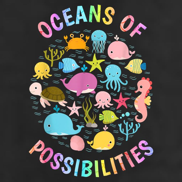 Cute Oceans Of Possibilities Summer Reading Sea Creatures Beanie