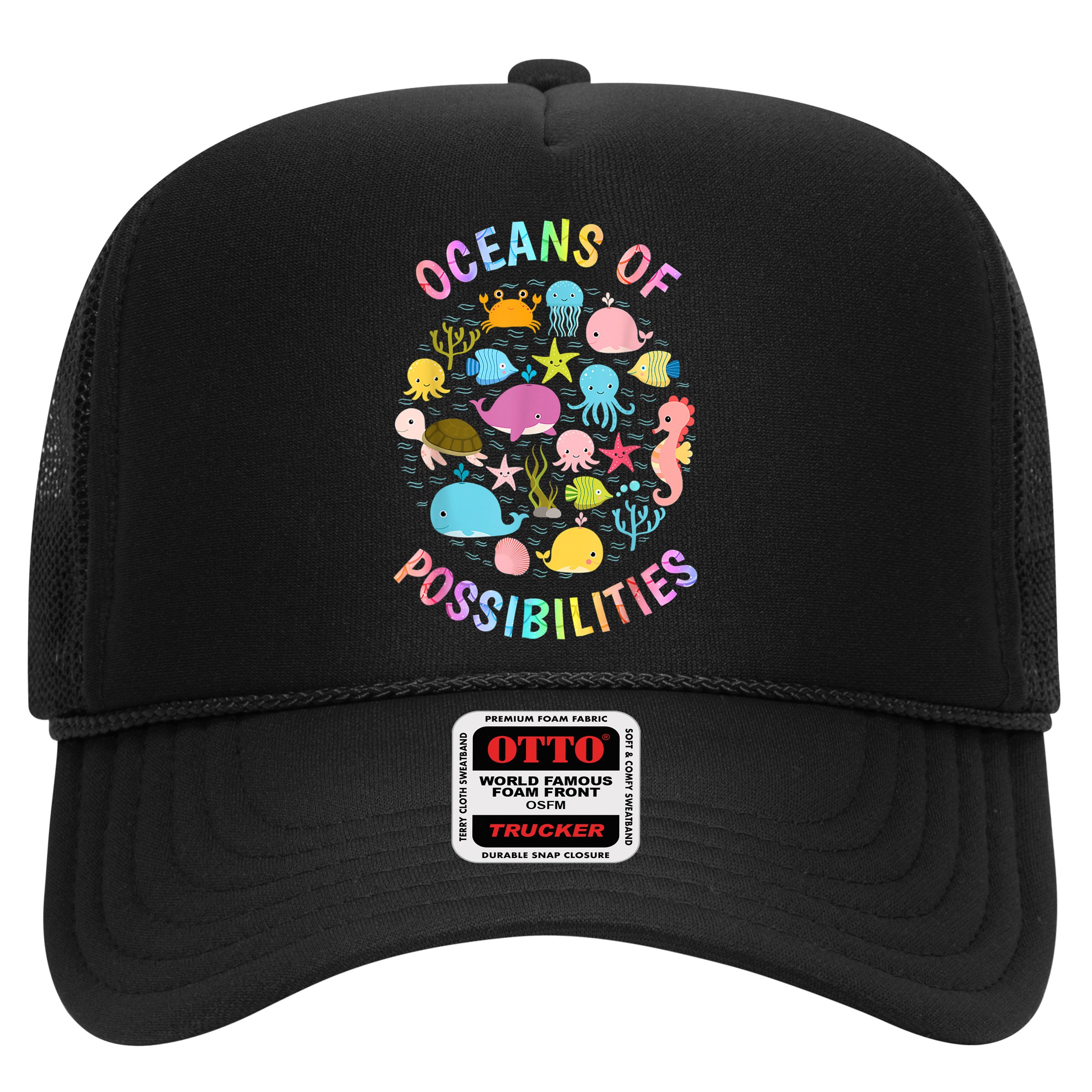 Cute Oceans Of Possibilities Summer Reading Sea Creatures Hat