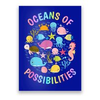 Cute Oceans Of Possibilities Summer Reading Sea Creatures Poster