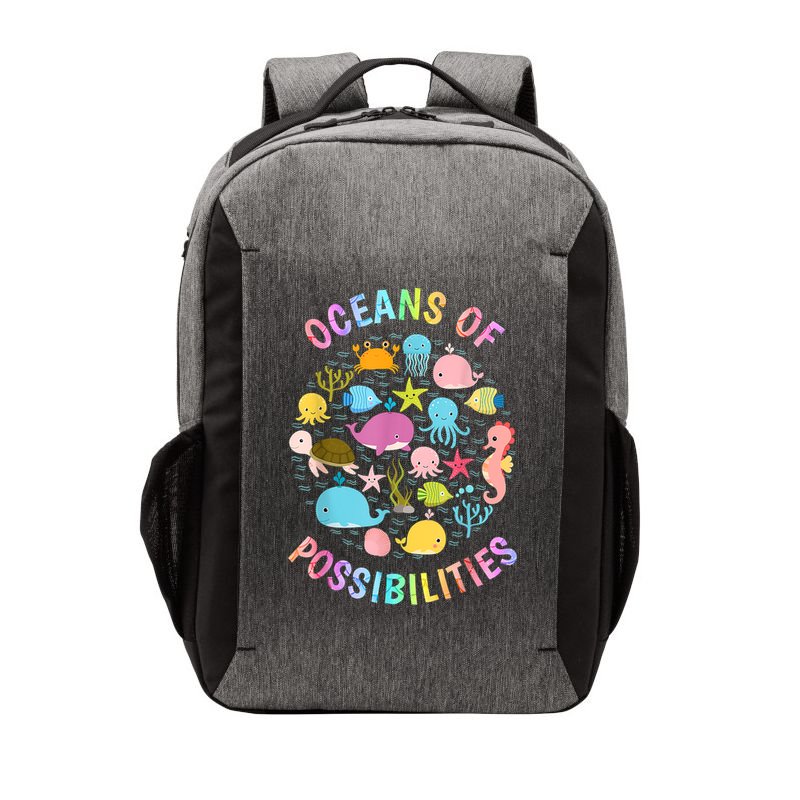 Cute Oceans Of Possibilities Summer Reading Sea Creatures Vector Backpack