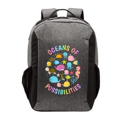 Cute Oceans Of Possibilities Summer Reading Sea Creatures Vector Backpack