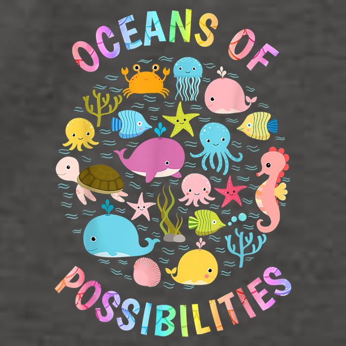 Cute Oceans Of Possibilities Summer Reading Sea Creatures Vector Backpack