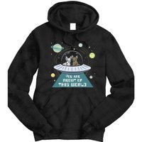 Cat Out Of This World Ufo Spaceship Tie Dye Hoodie