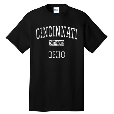 Cincinnati Ohio Oh Vintage Tall T-Shirt