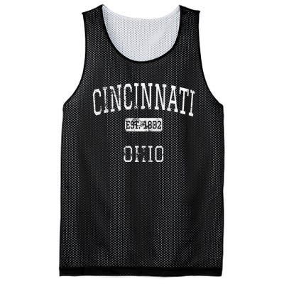 Cincinnati Ohio Oh Vintage Mesh Reversible Basketball Jersey Tank