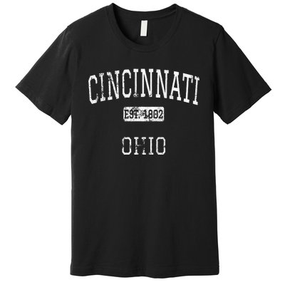 Cincinnati Ohio Oh Vintage Premium T-Shirt