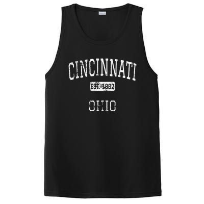 Cincinnati Ohio Oh Vintage PosiCharge Competitor Tank