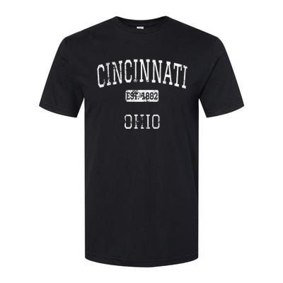 Cincinnati Ohio Oh Vintage Softstyle CVC T-Shirt