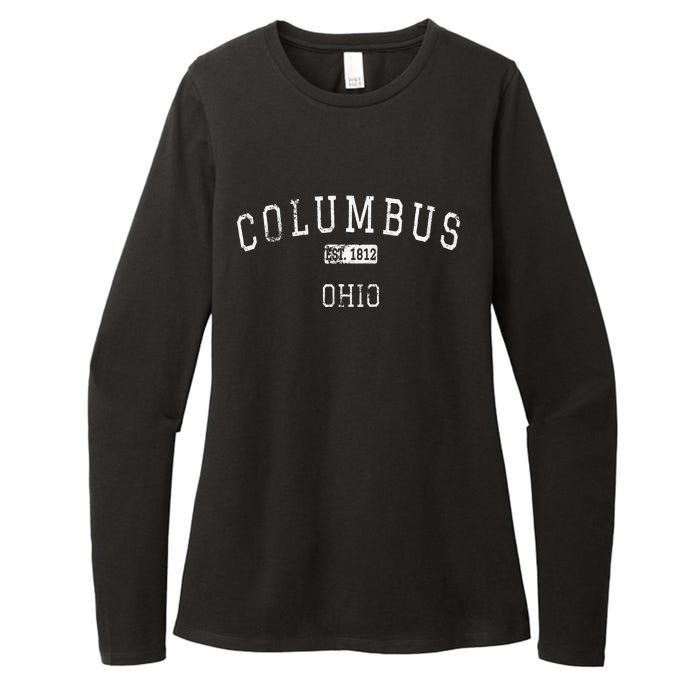 Columbus Ohio OH Vintage Womens CVC Long Sleeve Shirt